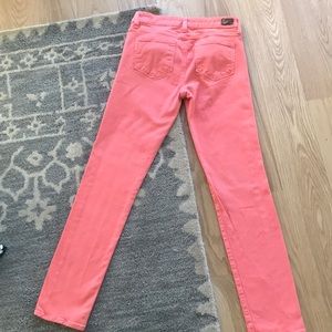 PAIGE Jeans - Paige peg skinny coral jeans PAIGE Jeans - Paige peg skinny coral jeans